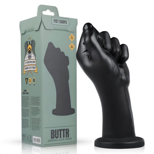 BUTTR Fist Corps - fisting dildó (čierny)