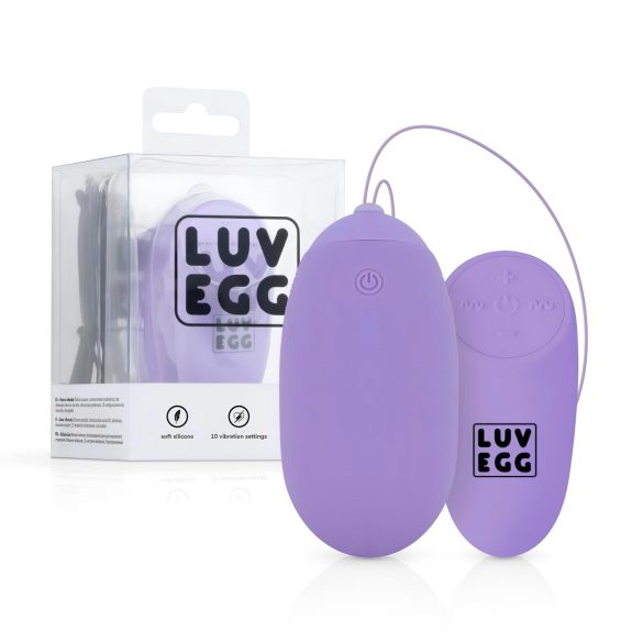 LUV EGG XL - akumulátorové vibračné vajíčko s rádiom (fialové)