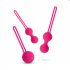 Easytoys LoveBalls - sada gejšských guličiek - 3 diely (ružová)