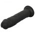 Easytoys - realistický dildo - 17,5 cm (čierny)