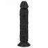 Realistický dildo Easytoys - 22,5 cm (čierny)