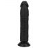 Realistický dildo Easytoys - 22,5 cm (čierny)