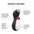 Satisfyer Penguin - nabíjateľný vodotesný stimulátor klitorisu (čierno-biely)