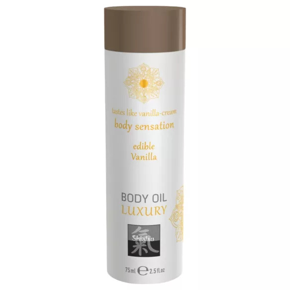 Shiatsu Luxury - Jedlý masážny olej - Vanilka (75ml)